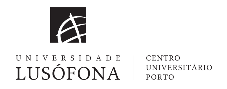 logotipo vertical centro universitario porto preto png 1 768x302